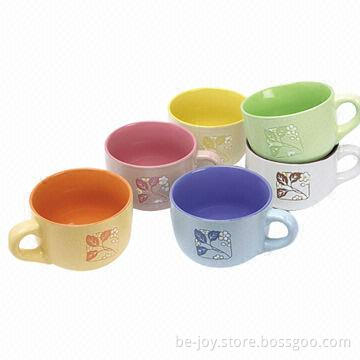 14oz Stoneware Soup Mug with Hand Painting